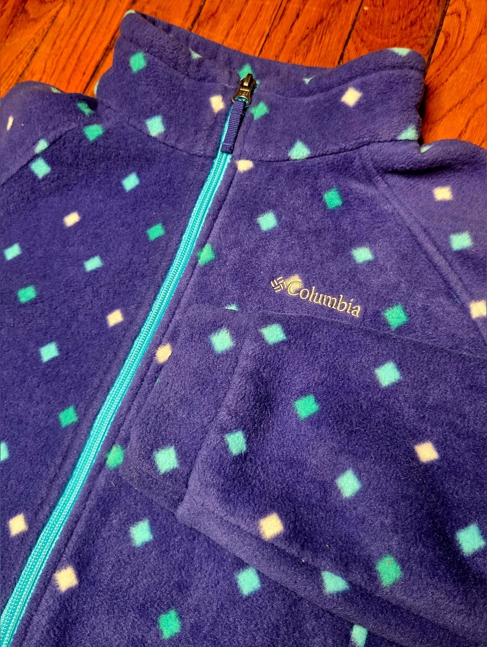 Columbia Girls XL 18-20 Fleece Zip-Up Coat Jacket Pullover Multicolor A3